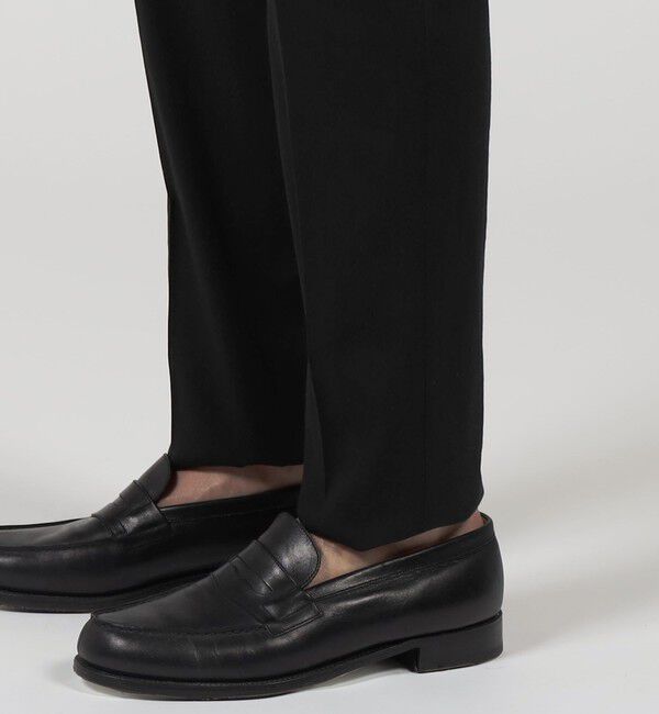 TOMORROWLAND MENS「ストレッチリネン ノープリーツスリムスラックス」|スラックス|