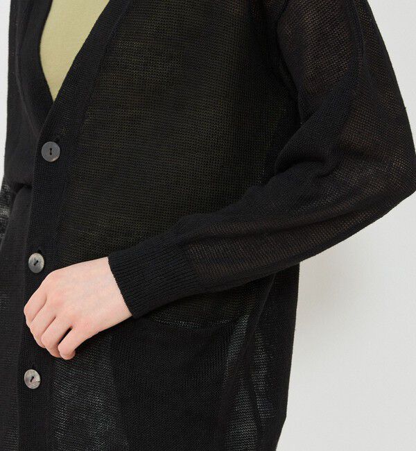 GALERIE VIE「リネンコード Ｖネックカーディガン」|ニット・セーター|