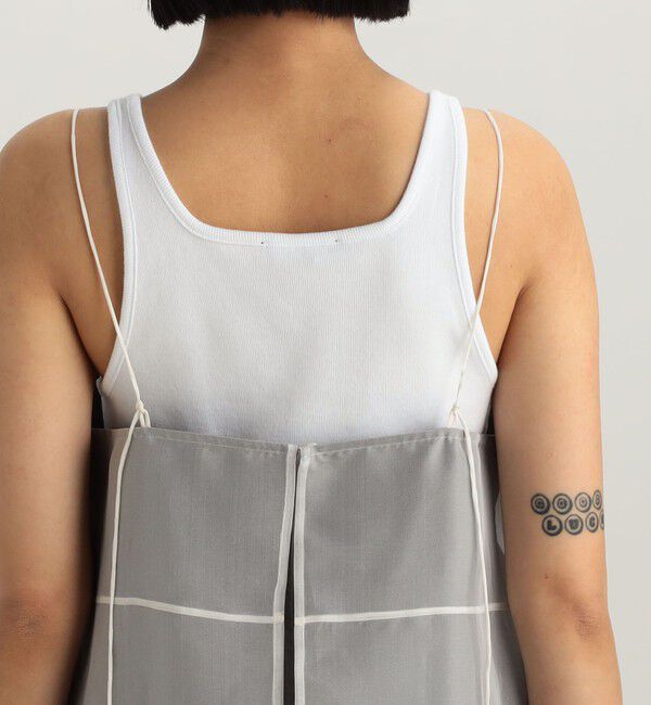 Edition「シルクオーガン パネルキャミソールワンピース」|ワンピース|