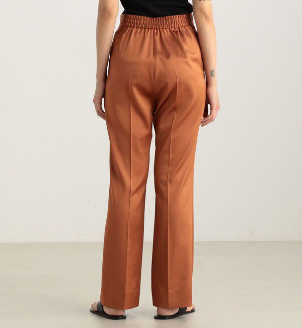 Edition「エンボスサテン ストレートスラックス」|スラックス|