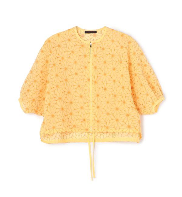 TOMORROWLAND collection「サンフラワーエンブロイダリー ストリングブルゾン」|その他|24 イエロー系