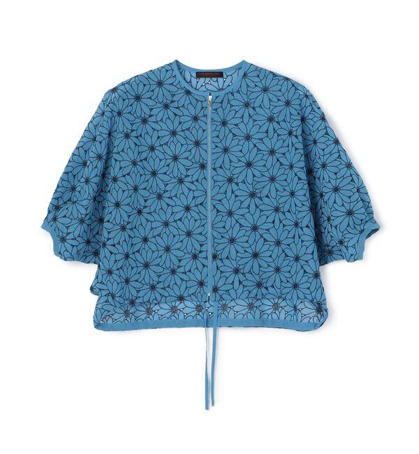 TOMORROWLAND collection「サンフラワーエンブロイダリー ストリングブルゾン」|その他|64 ブルー系