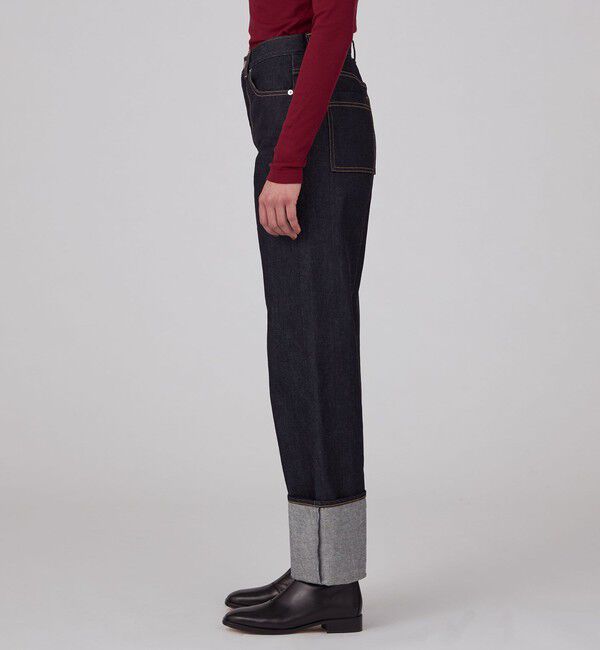 MACPHEE「コットンデニム ストレートパンツ」|デニム|
