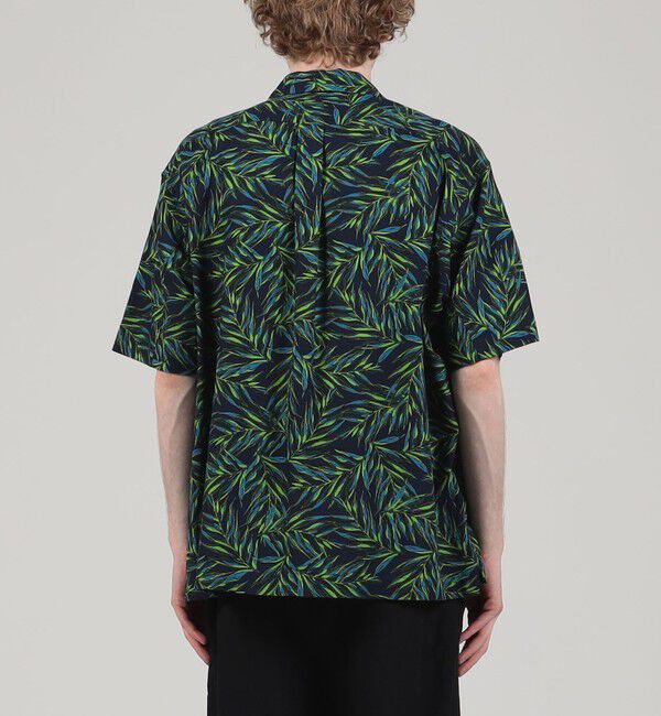 TOMORROWLAND MENS「コットン リーフプリント オープンカラーシャツ」|シャツ・ブラウス|
