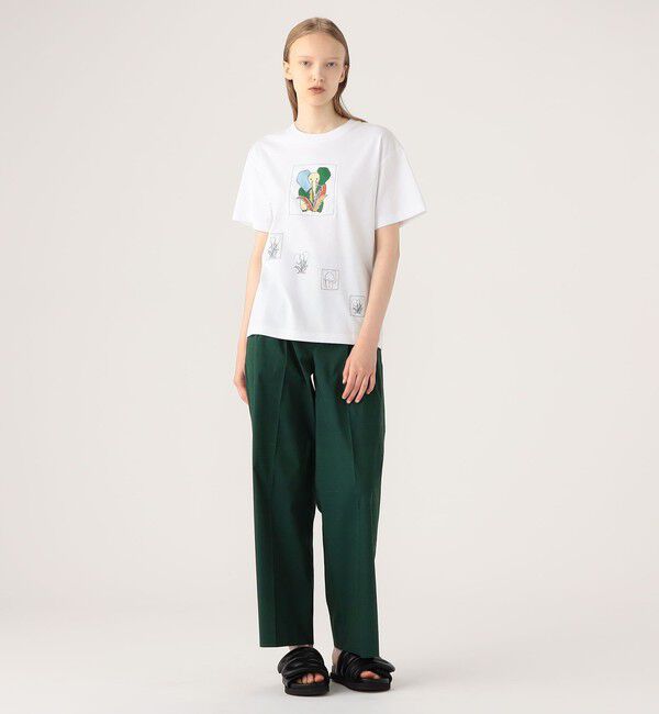 CABaN「ドライスビンコットン ELEPHANTマーチエンブロイダリーTシャツ」|Tシャツ・カットソー|