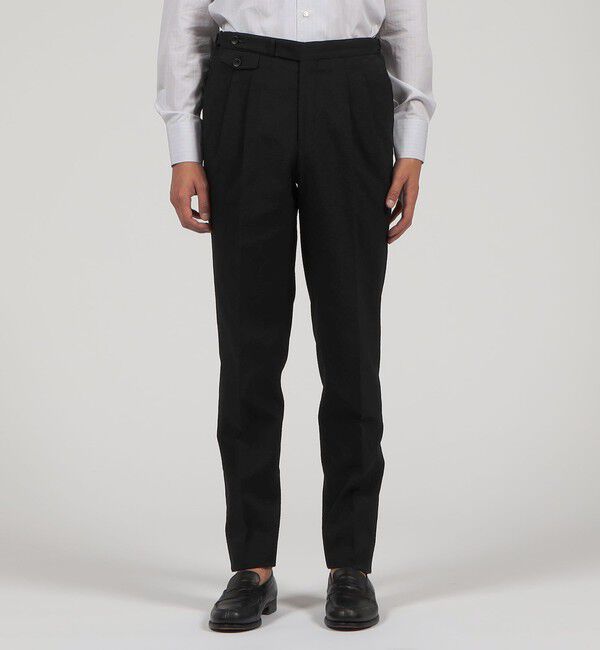 TOMORROWLAND MENS「コットンシアサッカー 2プリーツグルカスラックス」|スラックス|