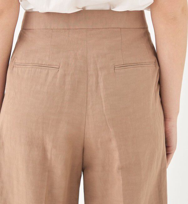 TOMORROWLAND collection「コンパクトリネン タックワイドパンツ」|その他|