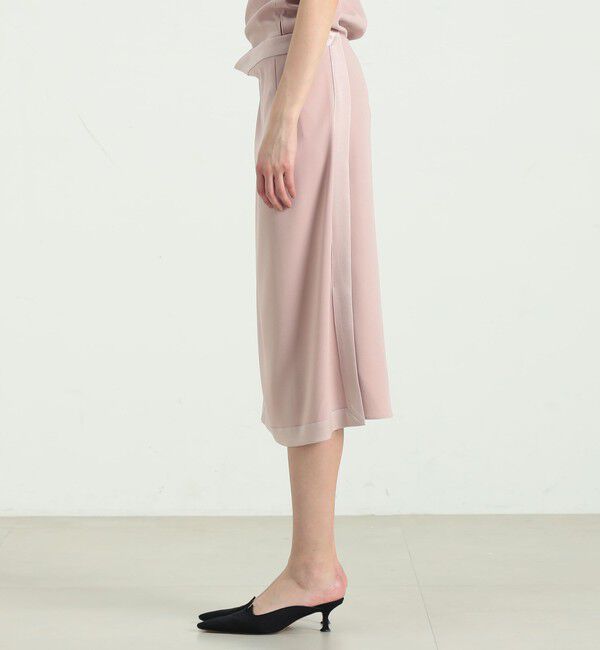 BACCA「ジョーゼットサテン リボンラップスカート」|スカート|