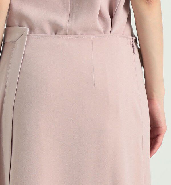 BACCA「ジョーゼットサテン リボンラップスカート」|スカート|