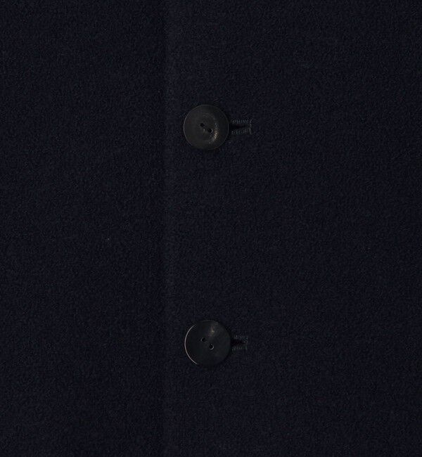 GALERIE VIE「ファインブークレー クルーネックジャケット」|ノーカラージャケット|