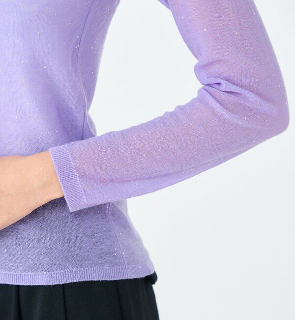 Ballsey「ミニスパンコール クルーネックプルオーバー」|ニット・セーター|