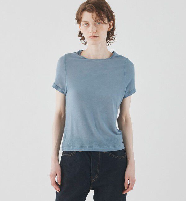 TOMORROWLAND GOODS「【一部別注】 V::ROOM ハーフスリーブカットソー」|Tシャツ・カットソー|