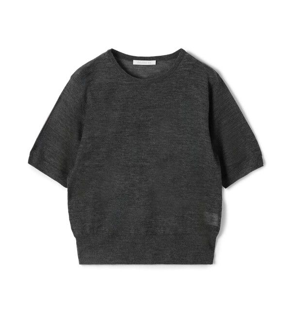 GALERIE VIE「ウーステッドカシミヤ ハーフスリーブプルオーバー」|ニット・セーター|17 チャコールグレー