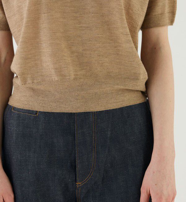 GALERIE VIE「ウーステッドカシミヤ ハーフスリーブプルオーバー」|ニット・セーター|