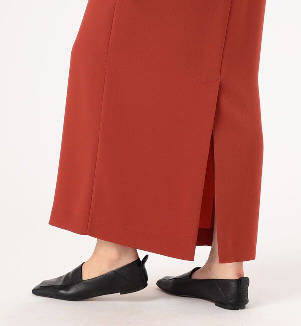 Edition「バックサテンジョーゼット タイトスカート」|スカート|