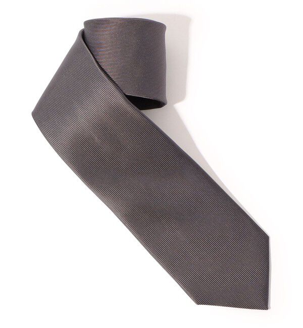 TOMORROWLAND GOODS「TOMORROWLAND シルク ソリッドタイ」|ネクタイ・蝶ネクタイ|17 チャコールグレー