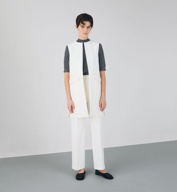DES PRES「ツイルジャカード クルーネックジレ」|ベスト・ジレ|