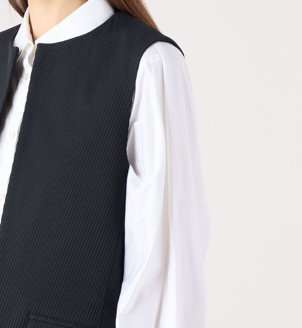 DES PRES「ツイルジャカード クルーネックジレ」|ベスト・ジレ|