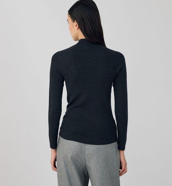 DES PRES「ウーステッドウールリブ Vラインハイネックプルオーバー」|ニット・セーター|