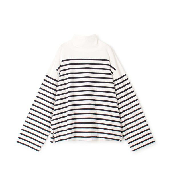 GALERIE VIE「ドライコットン ハイネックプルオーバー」|Tシャツ・カットソー|66 ブルー系