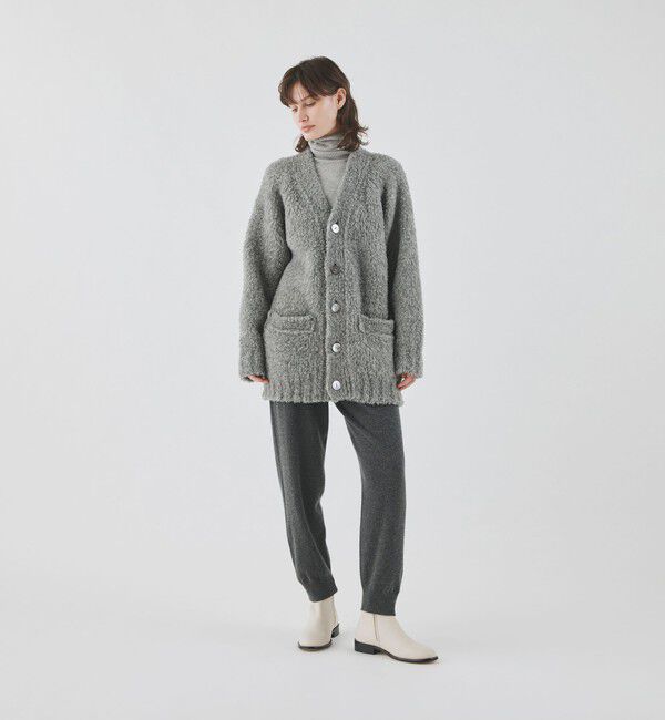 GALERIE VIE「ブリティッシュファー Vネックカーディガン」|カーディガン|