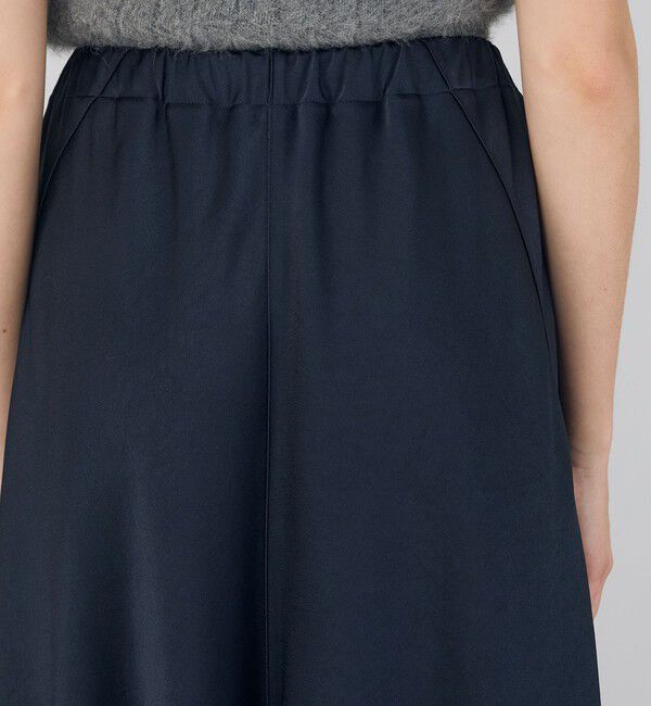 DES PRES「サテンジョーゼット マーメイドスカート」|フレア|