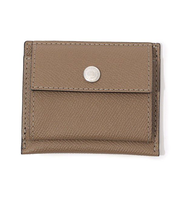 TOMORROWLAND GOODS「【別注】BROOKLYN MUSEUM シュリンクレザー ミニスナップウォレット」|財布|43 ベージュ