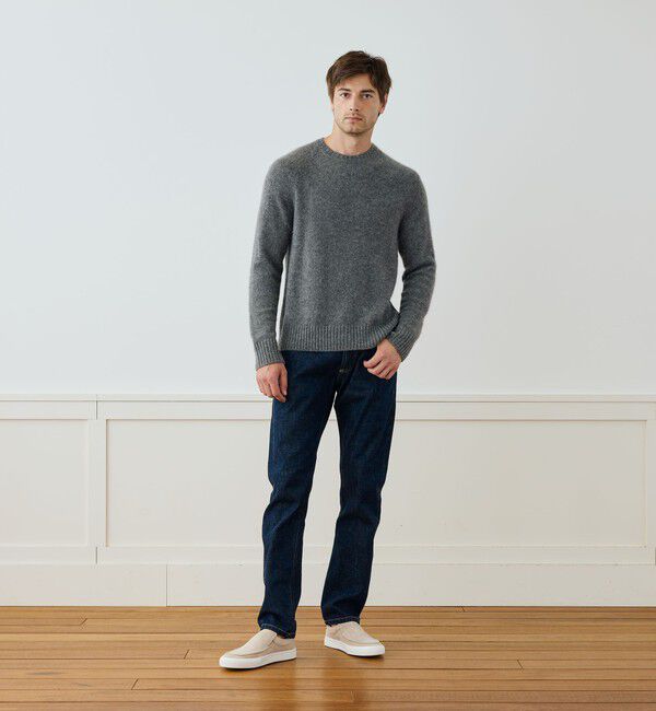 JAMES PERSE「ライトテクスチャードカシミヤ ラグランスリーブプルオーバー MLTC3705」|ニット・セーター|