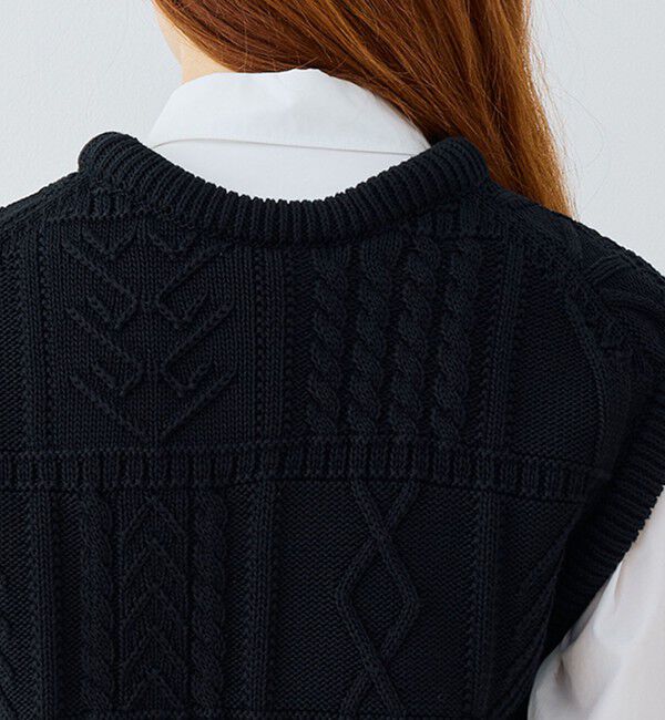 GALERIE VIE「ガンジーニット ベスト」|ベスト・ジレ|