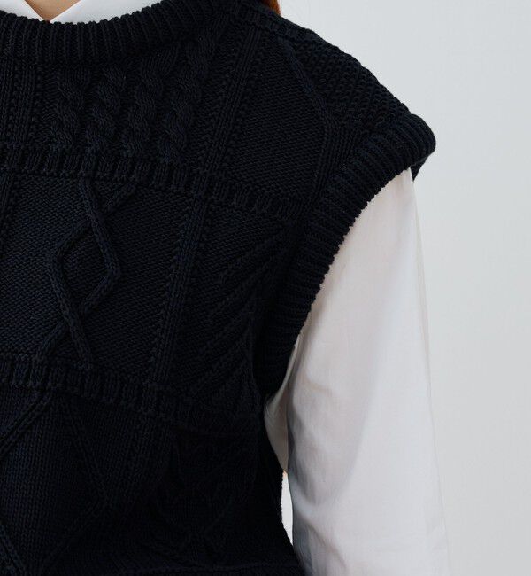 GALERIE VIE「ガンジーニット ベスト」|ベスト・ジレ|