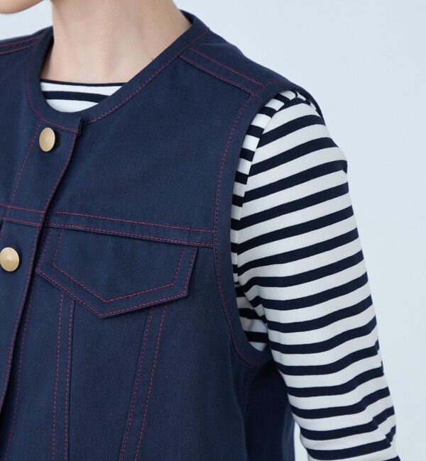 TOMORROWLAND collection「ソワデニム ショートジレ」|ベスト・ジレ|