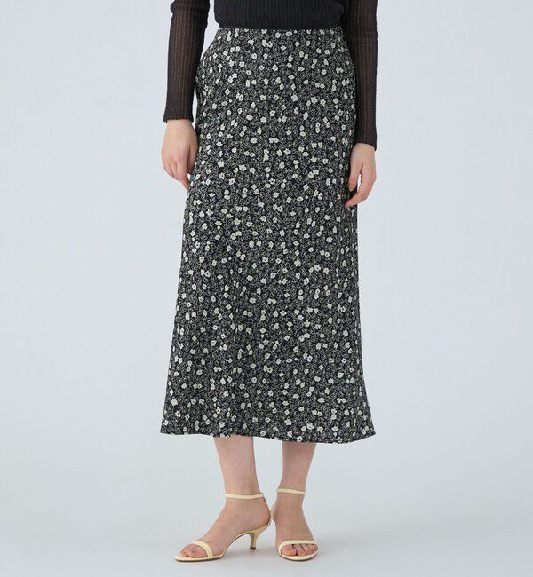 Ballsey「レジェフラワープリント マーメイドスカート」|フレア|