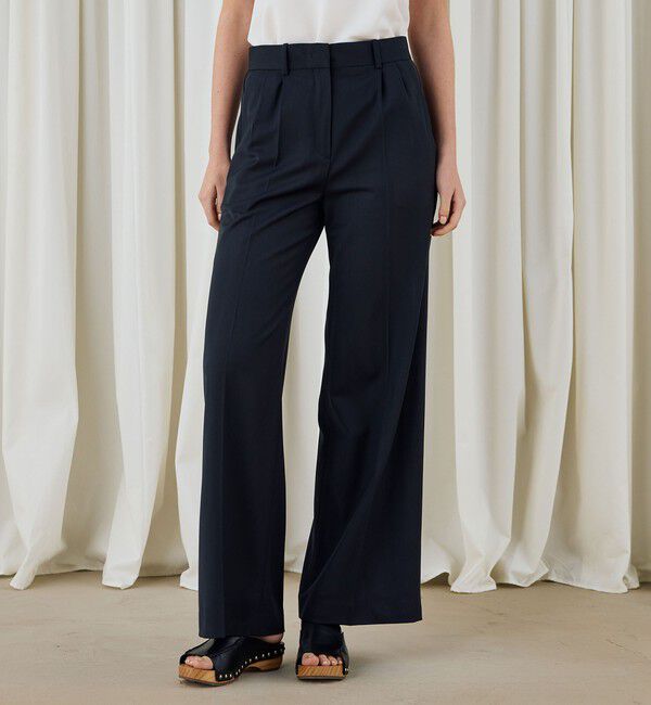 DES PRES「ハイツイストギャバジン タックパンツ」|スラックス|