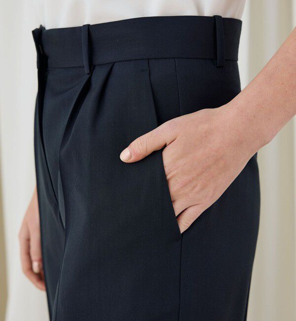 DES PRES「ハイツイストギャバジン タックパンツ」|スラックス|