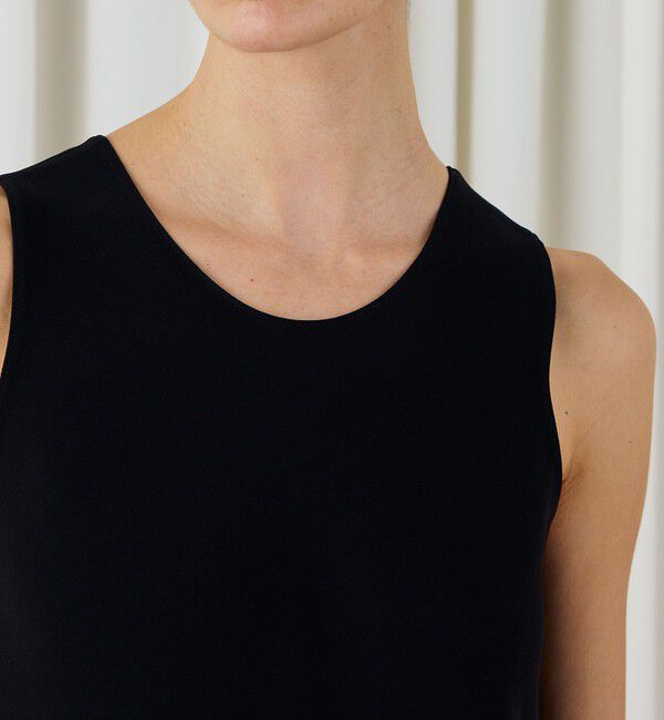 DES PRES「ライトダブルクロス ノースリーブトップス」|シャツ・ブラウス|