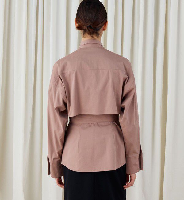 DES PRES「コットンストレッチポプリン レイヤードシャツ」|シャツ・ブラウス|