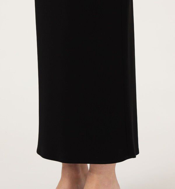 DES PRES「ライトダブルクロス エラスティックストレートスカート」|タイト|