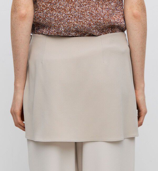 BACCA「ジョーゼットサテン スカートパンツ」|スラックス|