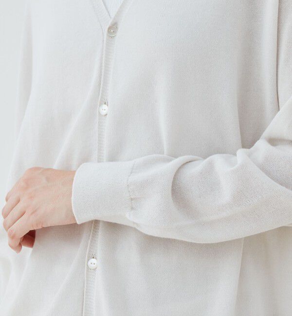 GALERIE VIE「ガーゼコットン Vネックカーディガン」|カーディガン|