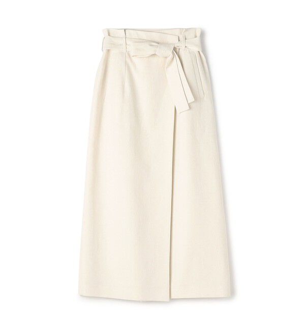 Ballsey「ラメミックスストレッチ ラップロングタイトスカート」|タイト|41 ライトベージュ