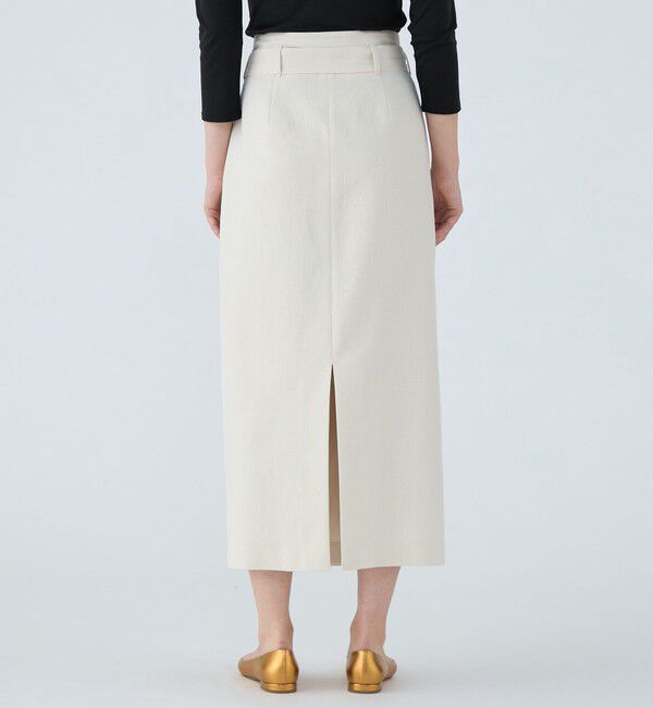 Ballsey「ラメミックスストレッチ ラップロングタイトスカート」|タイト|