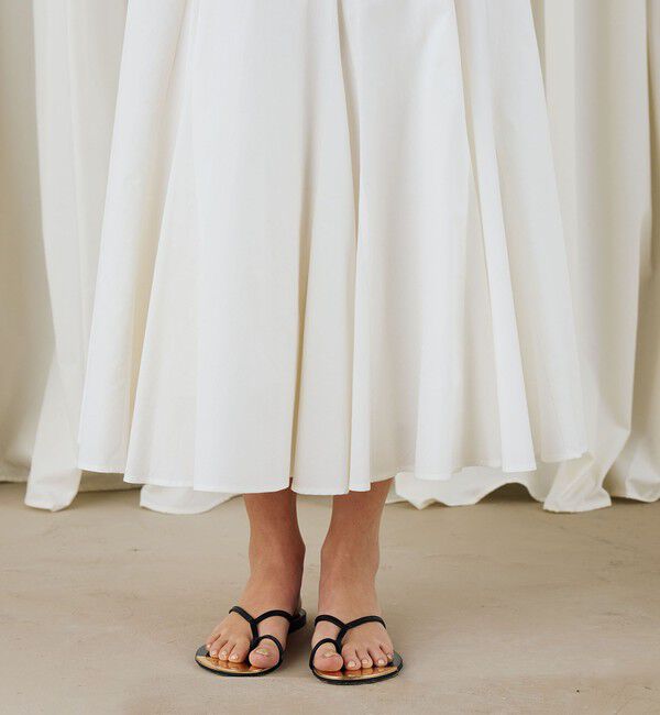 DES PRES「スビンコットンツイル ボリュームスカート」|スカート|