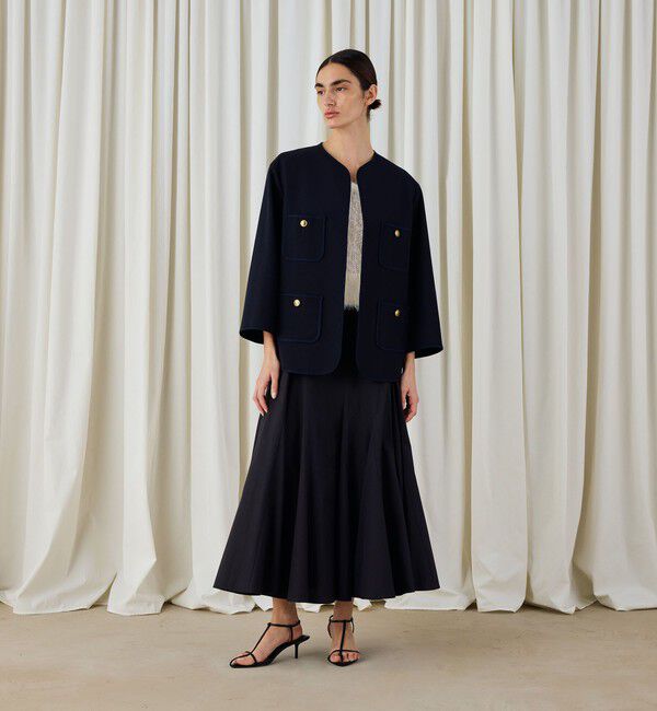 DES PRES「スビンコットンツイル ボリュームスカート」|スカート|