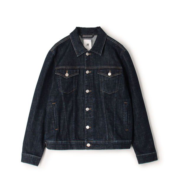 TOMORROWLAND MENS「【別注】PT TORINO ストレッチデニム トラッカージャケット」|ブルゾン・スタジャン|67 ダークブルー