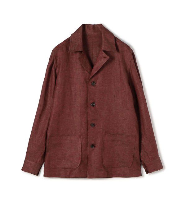 TOMORROWLAND MENS「TOMORROWLAND PILGRIM リネン ハンドカバーシャツ」|ブルゾン・スタジャン|36 レッド系