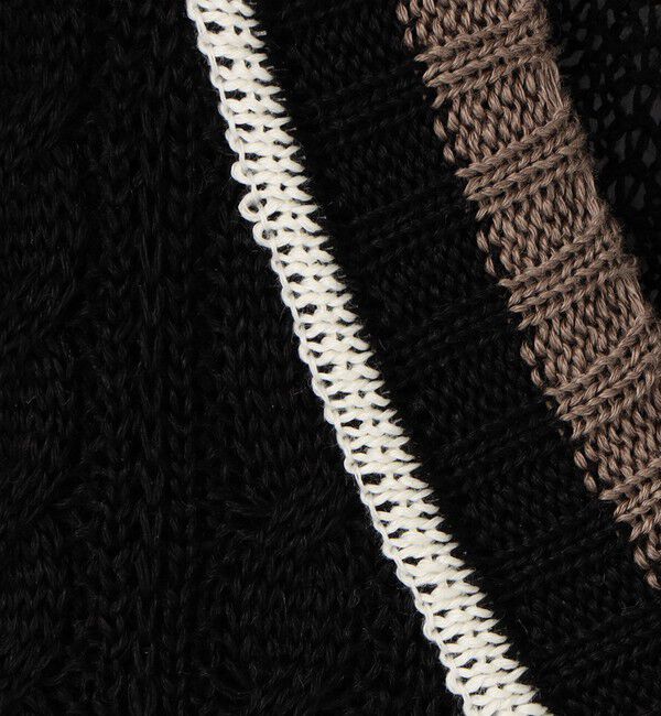 TOMORROWLAND MENS「プレミアムリネン チルデンプルオーバーニット」|ニット・セーター|