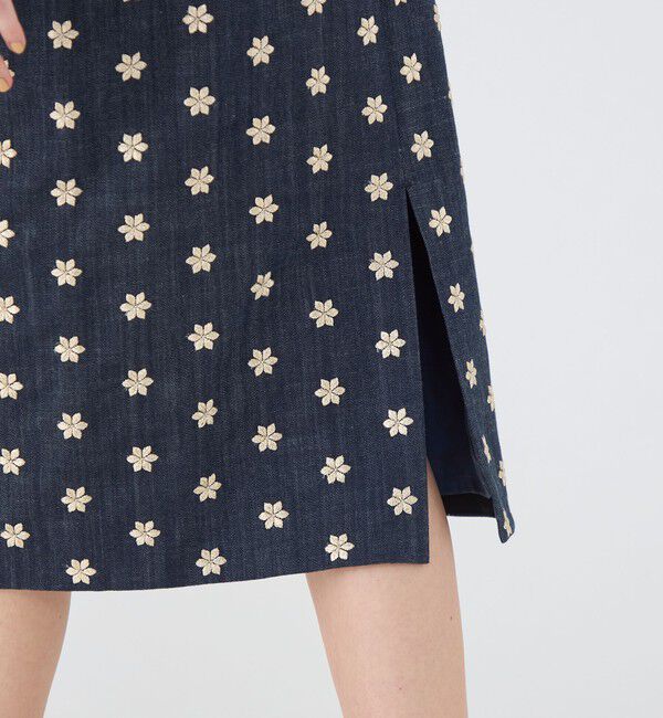 TOMORROWLAND collection「ドレフルールデニム タイトストレートスカート」|タイト|