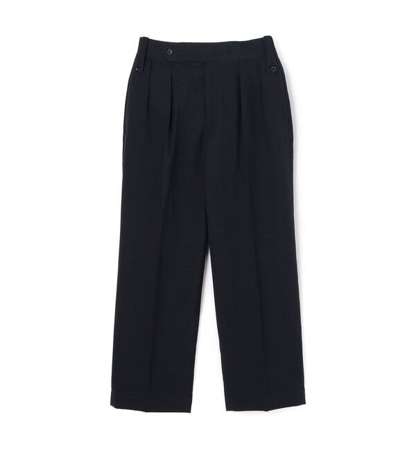 TOMORROWLAND BUYING WEAR「Tangent British army chinos リネンコットン ワイドパンツ」|スラックス|69 ネイビー