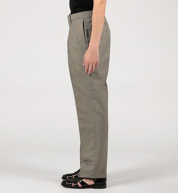 TOMORROWLAND MENS「ウールモヘヤ 2プリーツ ワイドストレートスラックス」|スラックス|