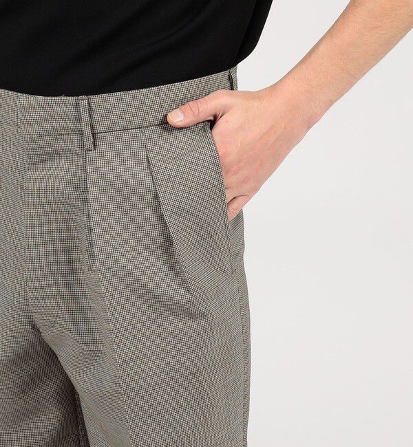 TOMORROWLAND MENS「ウールモヘヤ 2プリーツ ワイドストレートスラックス」|スラックス|